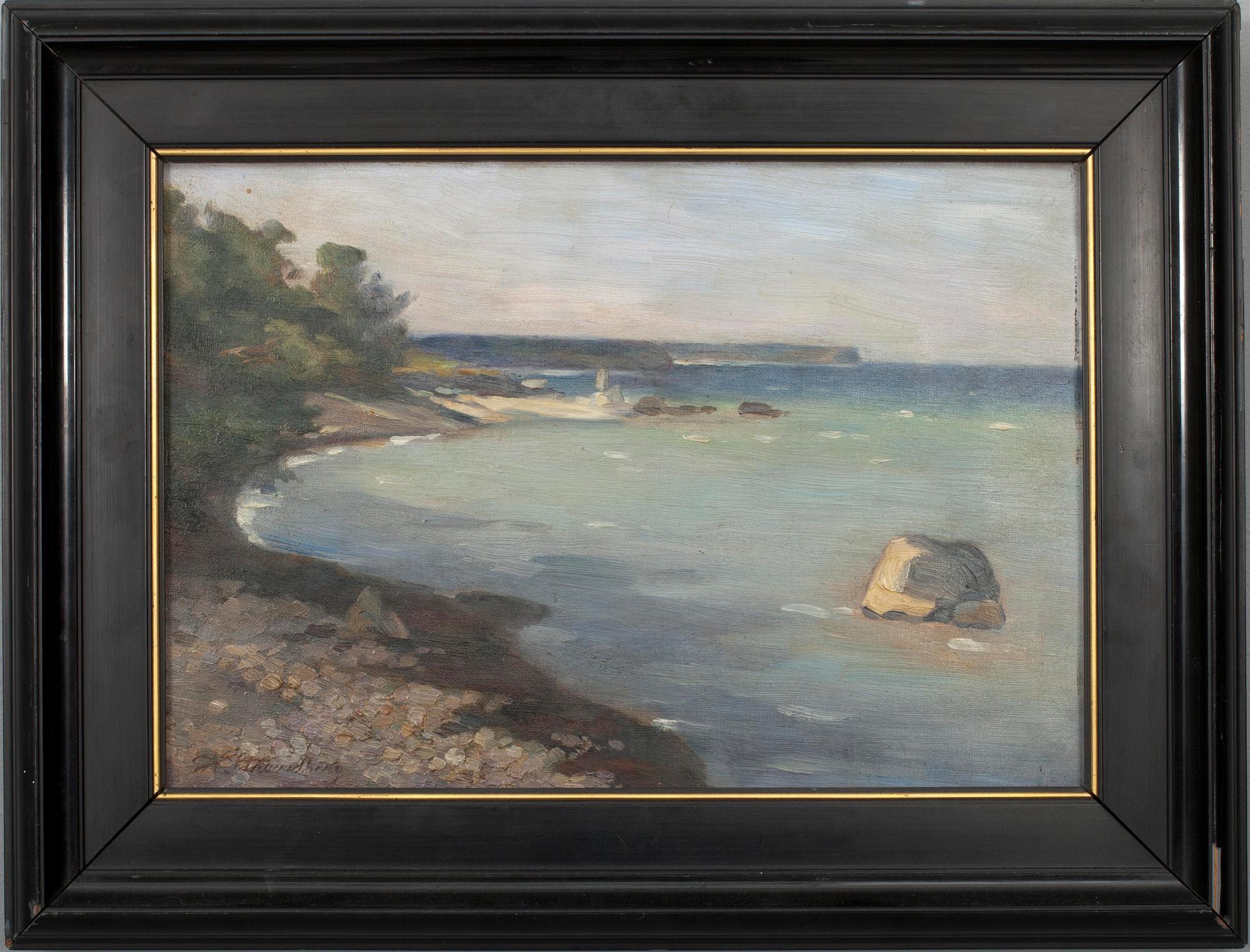 OKÄND KONSTNÄR, olja på duk, sign.