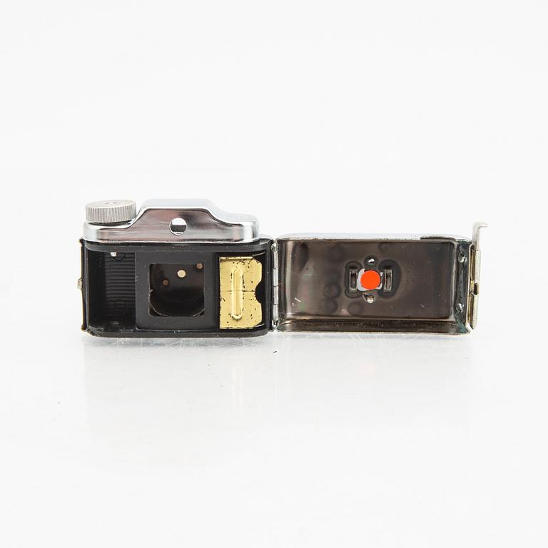A Japanese 1950s subminiature camera with film.