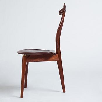 Hans J. Wegner, "Jakkens hvile", modell PP-250, herrbetjänt/stol, PP møbler, Danmark 2007.