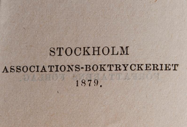 KIRJA, Handbok i eldsläcknings-brandförsäkringsväsendet, Carl N. Ahlström, Tukholma 1879.