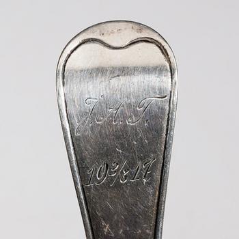 SOCKERSTRÖARE, silver, Åbo 1790, Olof Lundgren, vikt 52 g.