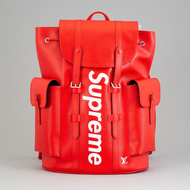 RYGGSÄCK, "Supreme", "Christopher", Louis Vuitton, 2017.