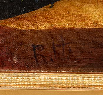 OKÄND KONSTNÄR, olja på duk, 1900-talets första hälft, monogramsignerad R.M.