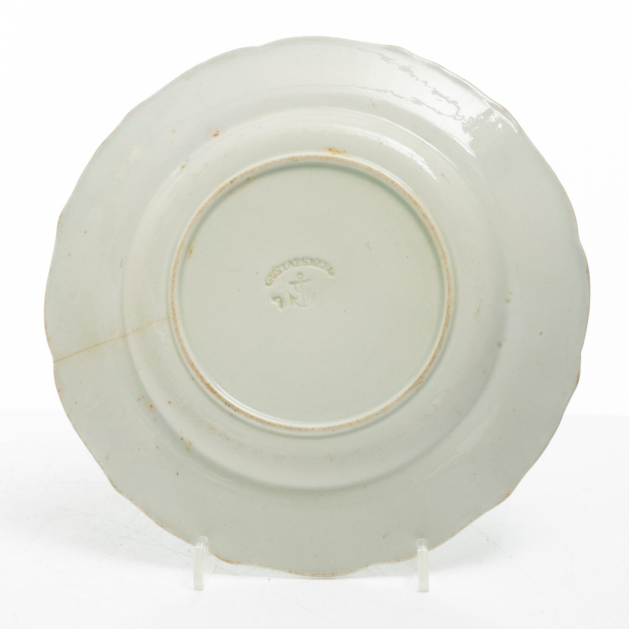 Dinner service, 56 pieces, "Kungliga Djurgården" and "Royal Scenery", Gustavsberg, late 19th century - early 20th century.