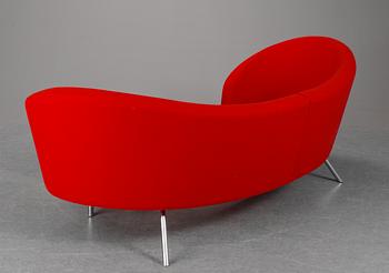 A Karim Rashid "Orgy" sofa and ottoman, Offecct, 2003.