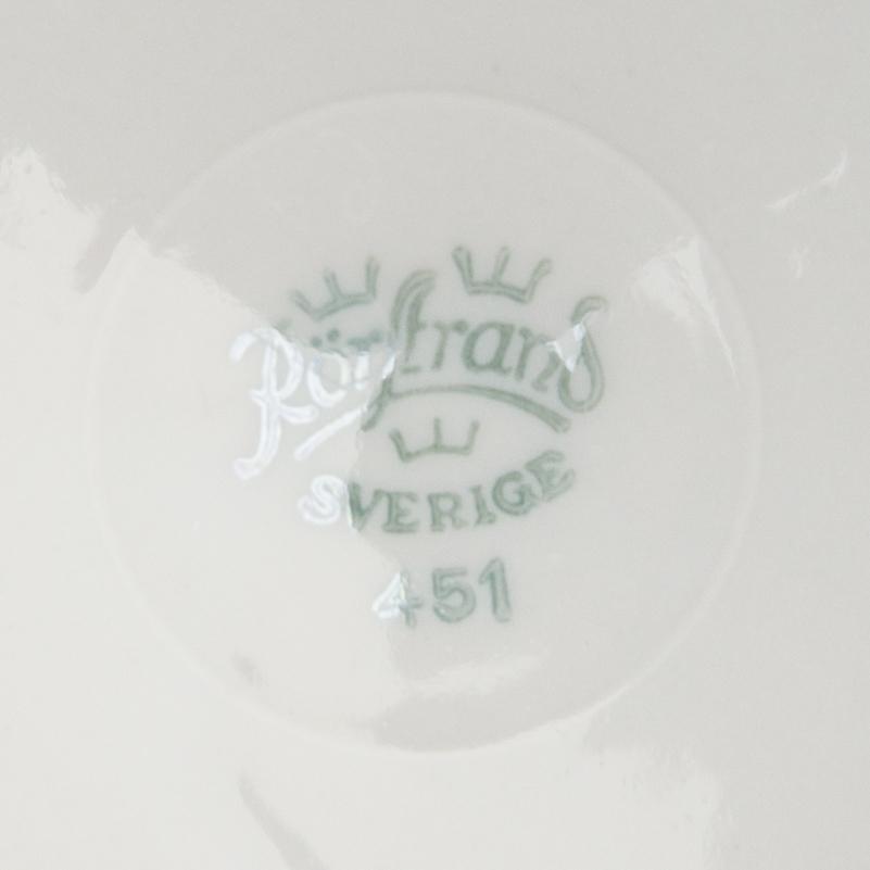 Creamers with saucers, 12 pcs, 20th century.