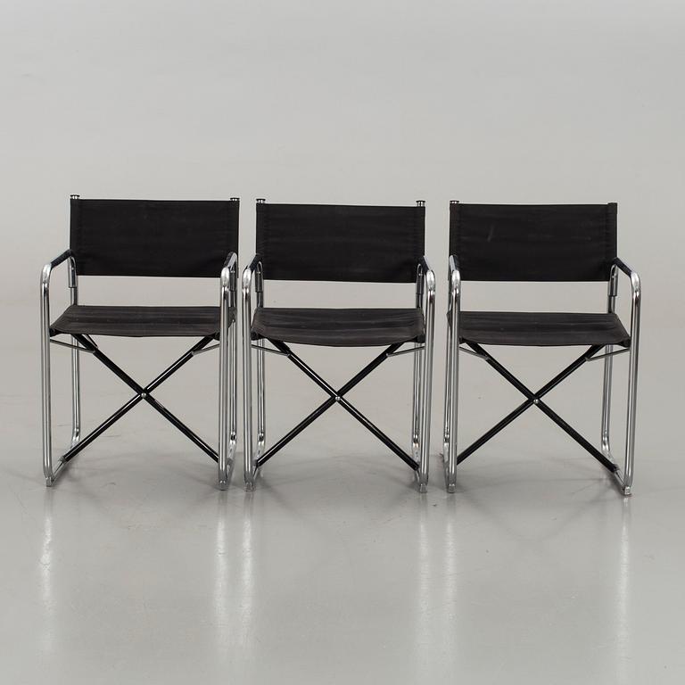 BÖRJE LINDAU & BO LINDEKRANTZ, regissörstolar, 3 st, "X75-2", Lammhults, 1900-talets andra hälft.