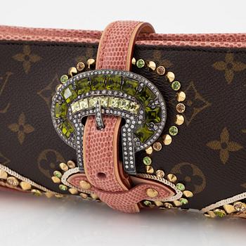 Louis Vuitton, A Monogram lizard embellished 'Les Extraordinaires' clutch, spring/summer 2005.