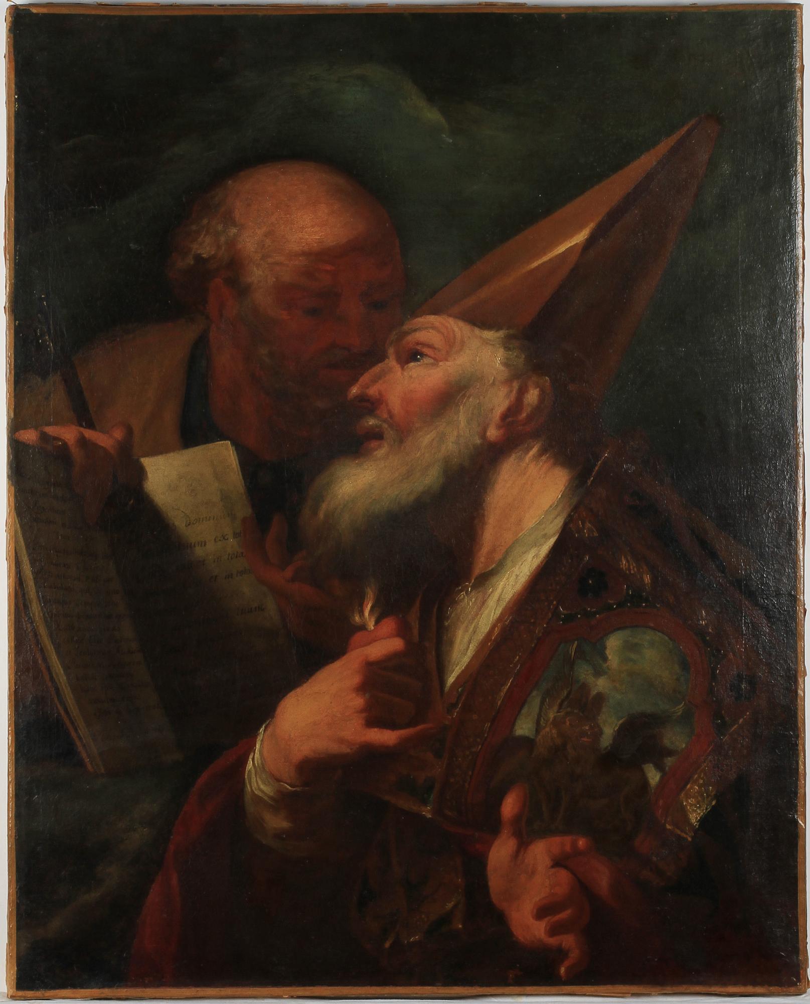 OKÄND KONSTNÄR, olja på duk, sent 1700-tal.