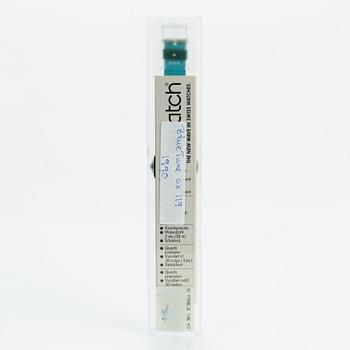 Swatch, Blue Tune, wristwatch, 34 mm.