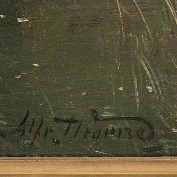 ALFRED THÖRNE, oil on canvas, signed.