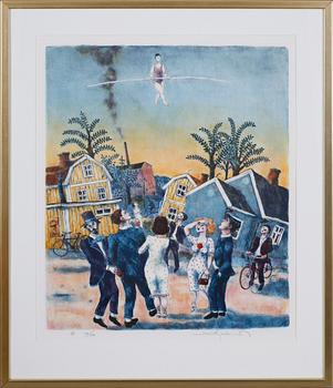 JUSSI TAIPALEENMÄKI, färglitografi, signerad och numrerad 113/210.