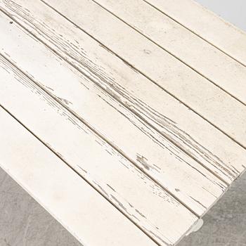 A set of seven garden chairs and two tables Byarums bruk, later part of the 20th century.