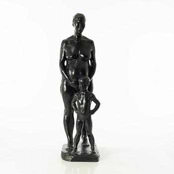 Gudmar Olovson, sculpture. Signed. Numbered. Foundry mark. Bronze, height 71 cm, length 36 cm.