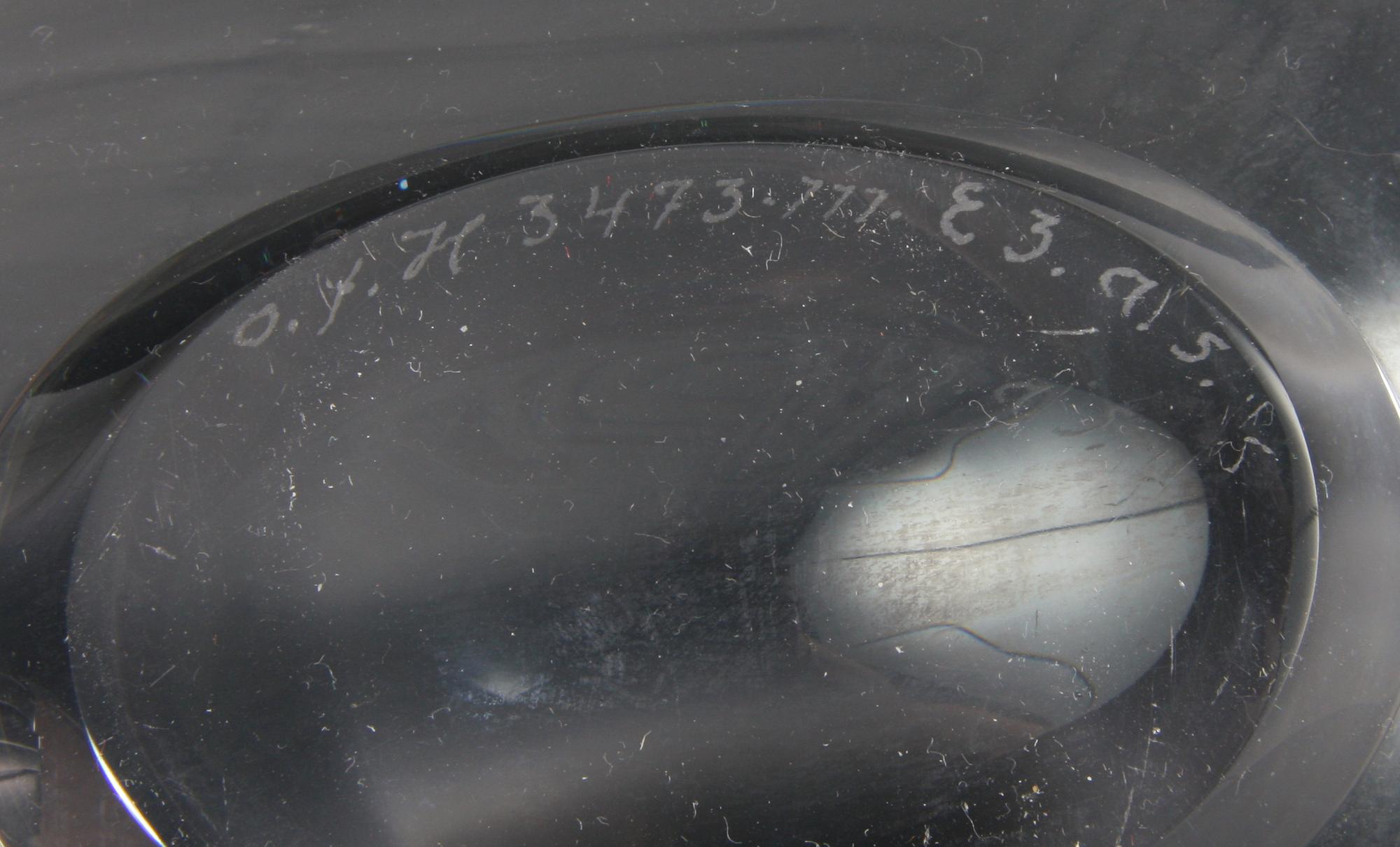 SKÅL, glas, E Hald, Orrefos 1973.