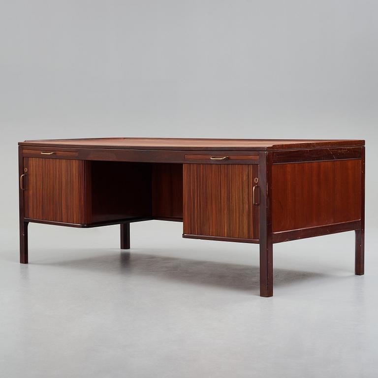 HANS J WEGNER, a mahogany desk model "A 1515" for Plan møbler, Denmark 1940-50's.