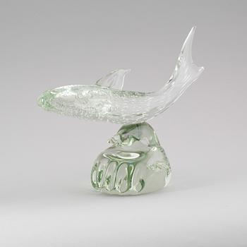 SKULPTUR, glas, Sergio Rossi, Murano, Italien, signerad, 1900-talets andra hälft.