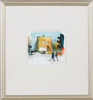 Berndt Wennström · BERNDT WENNSTRÖM, gouache, signerad.