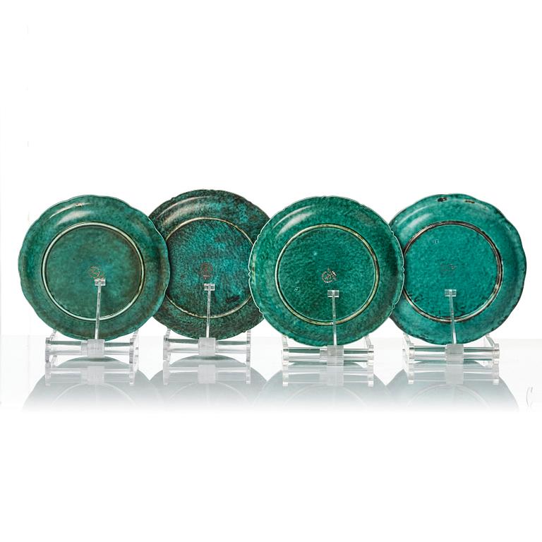 Wilhelm Kåge, a collection of ceramic, mostly "Argenta", 49 pieces, Gustavsberg, Sweden, 1930's-60's.