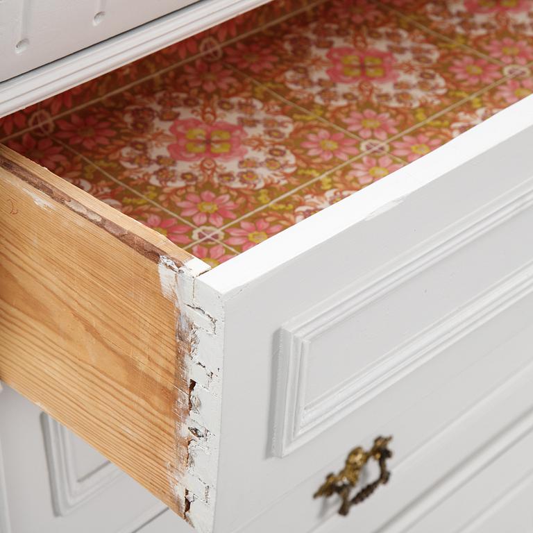 A painted dresser, early 20th Century.