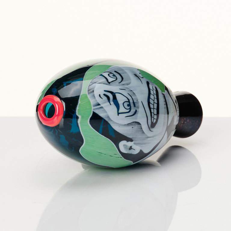 Peter Hermansson, a 'graal' glass vase 'Such a scream', Boda, Sweden 2016.