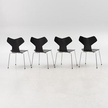 Arne Jacobsen, stolar, 4 st, "Grand Prix", Fritz Hansen, Danmark, 2006.