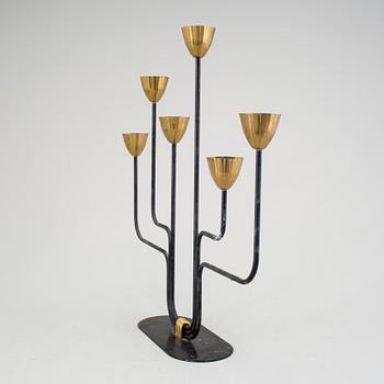GUNNAR ANDER, kandelaber, Ystad Metall, 1900-tal.
