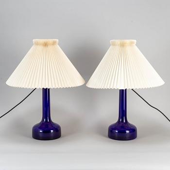 BIILMANN-PETERSEN, two '343' table lamps for Le Klint.