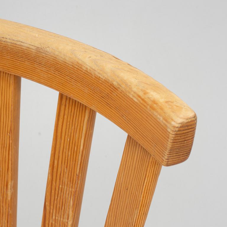 Göran Malmvall, six pine chairs, mid 20th century.