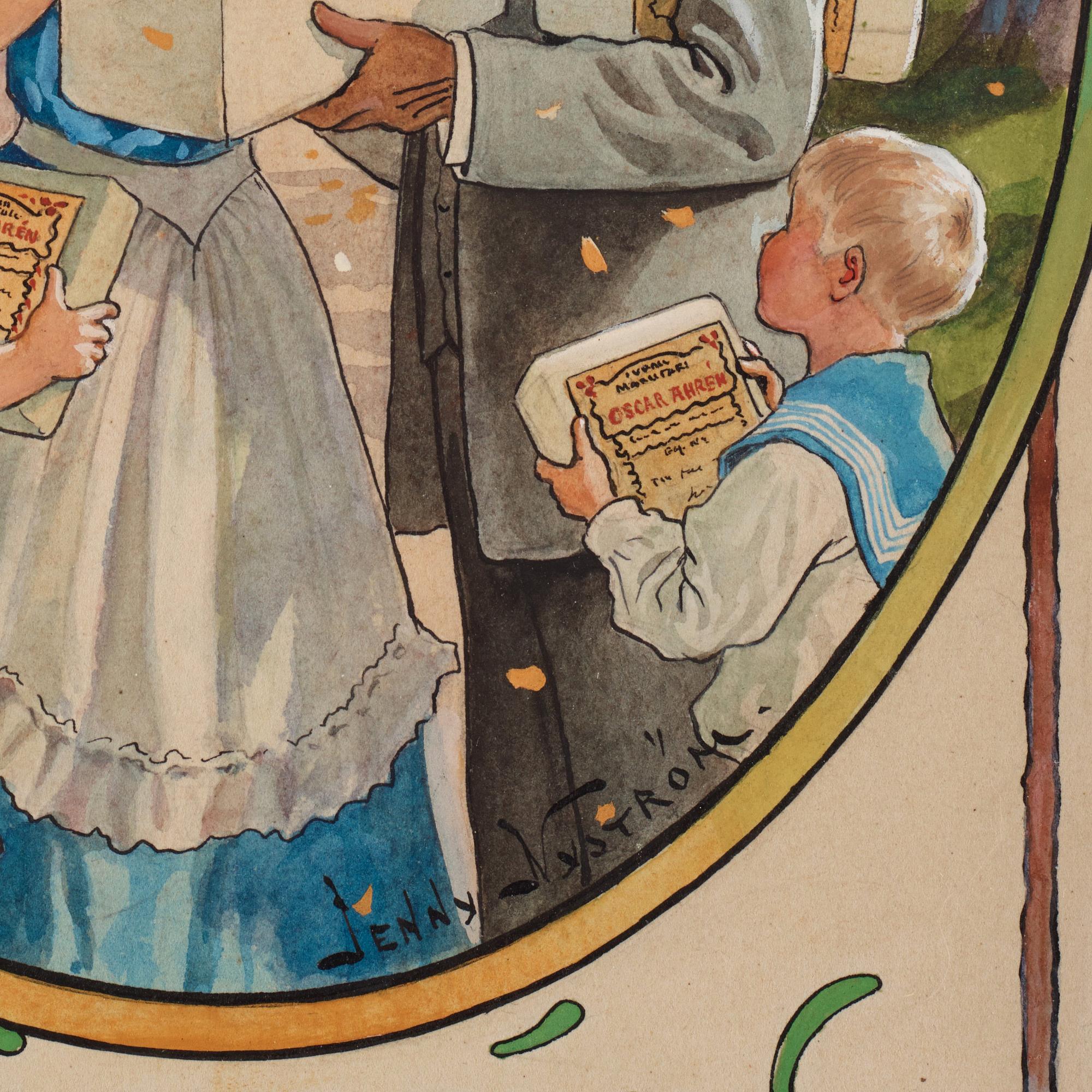 Jenny Nyström, Original Illustration for Mail Order Catalogue.