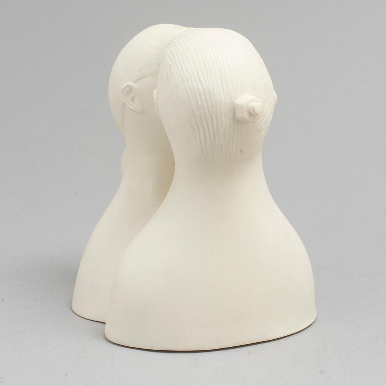 STIG LINDBERG, figurin, parian, "De Tu", ur serien "Figurin". Gustavsberg, 1970-tal.