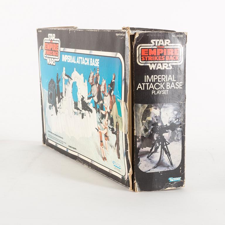 STAR WARS, Imperial attack base, Tauntaun samt Turret and probot playset, Empire Strikes Back, Kenner 1980-tal.