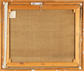 Lars Gynning, duk, Hästar i solnedgång.