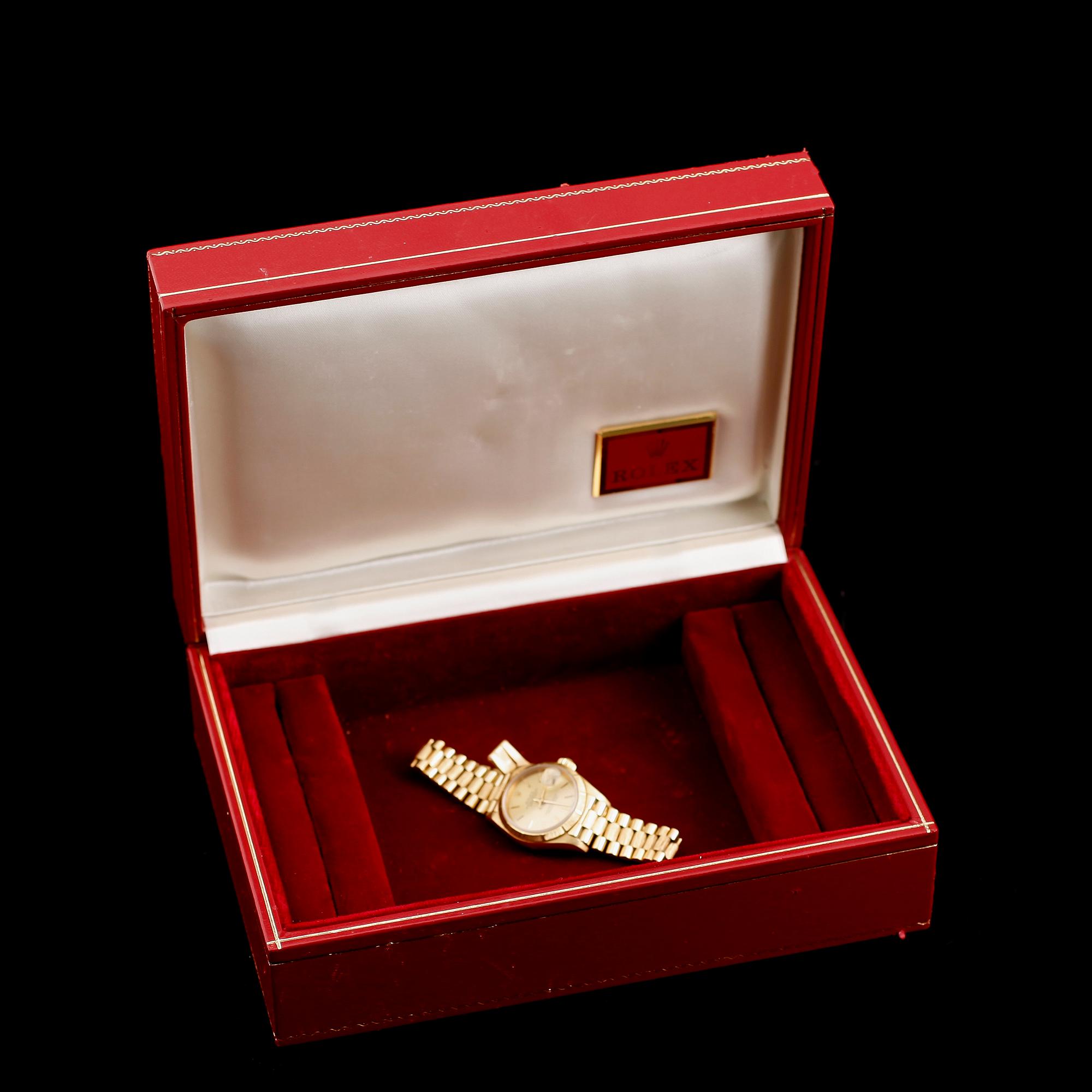 ARMBANDSUR, 18 k guld, Rolex Oyster Perpetual Datejust, automatisk.