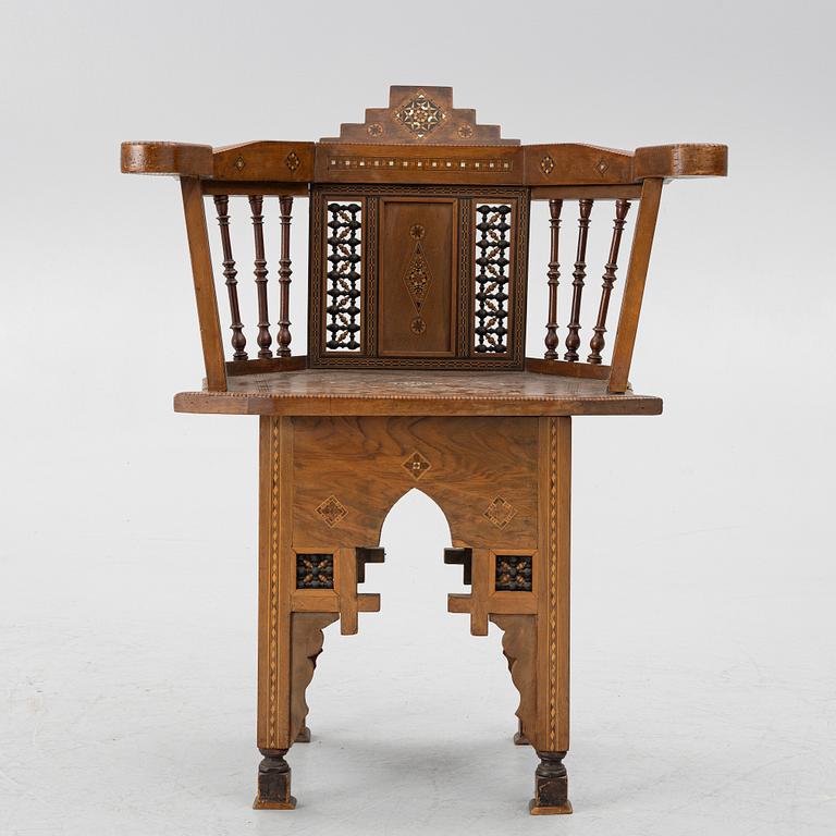Armchair, oriental, first half of the 20th century.