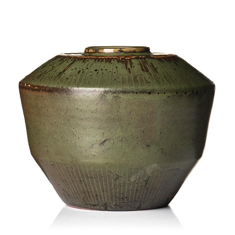 Carl-Harry Stålhane, unik vas, stengods, Rörstrand 1957.