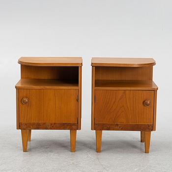 A pair of Swedish Modern bedside tables, 1940's.