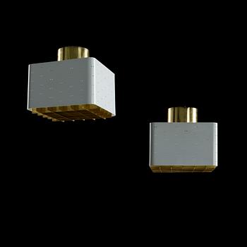 PAAVO TYNELL, A PAIR OF CEILING LIGHTS. "Tähtitaivas" (Starry Sky). Manufactured by Idman.