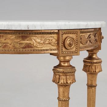 A Gustavian late 18th century console table.