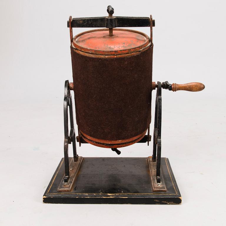 A 1930's ice cream maker.