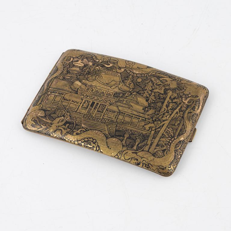 Cigarette case/visiting card holder, Japan, early 20th Century.