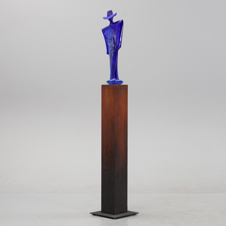 Kjell Engman, skulptur, unik, signerad. Kosta Boda.