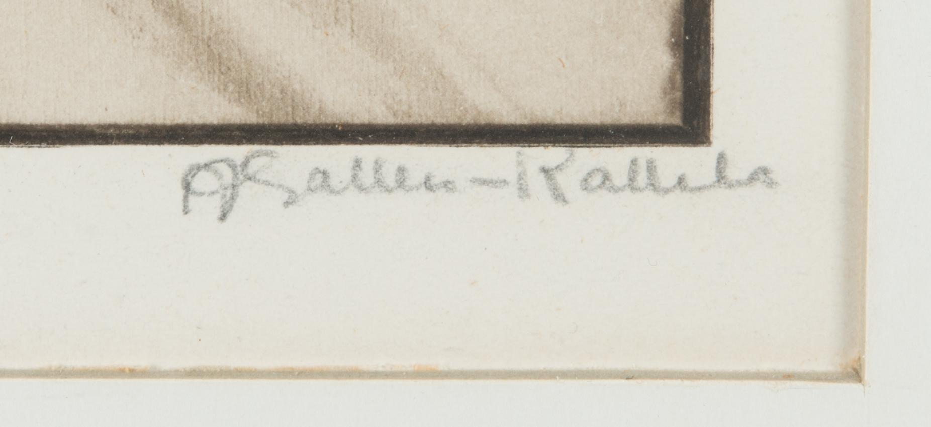 Akseli Gallen-Kallela, heliogravyyri, signeerattu.