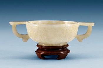 1320. A jade ceremonial cup, Qing dynasty, presumably Qianlong (1736-95).