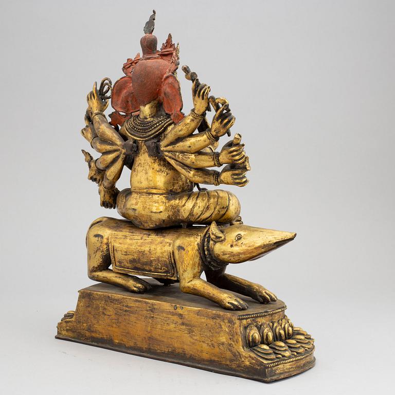 A large Ganesha sculpture, Tibet, 20th Century.