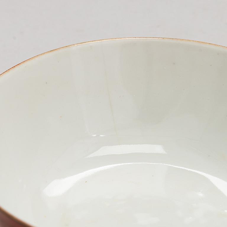 Five Chinese bowls, first half of the 20th century.