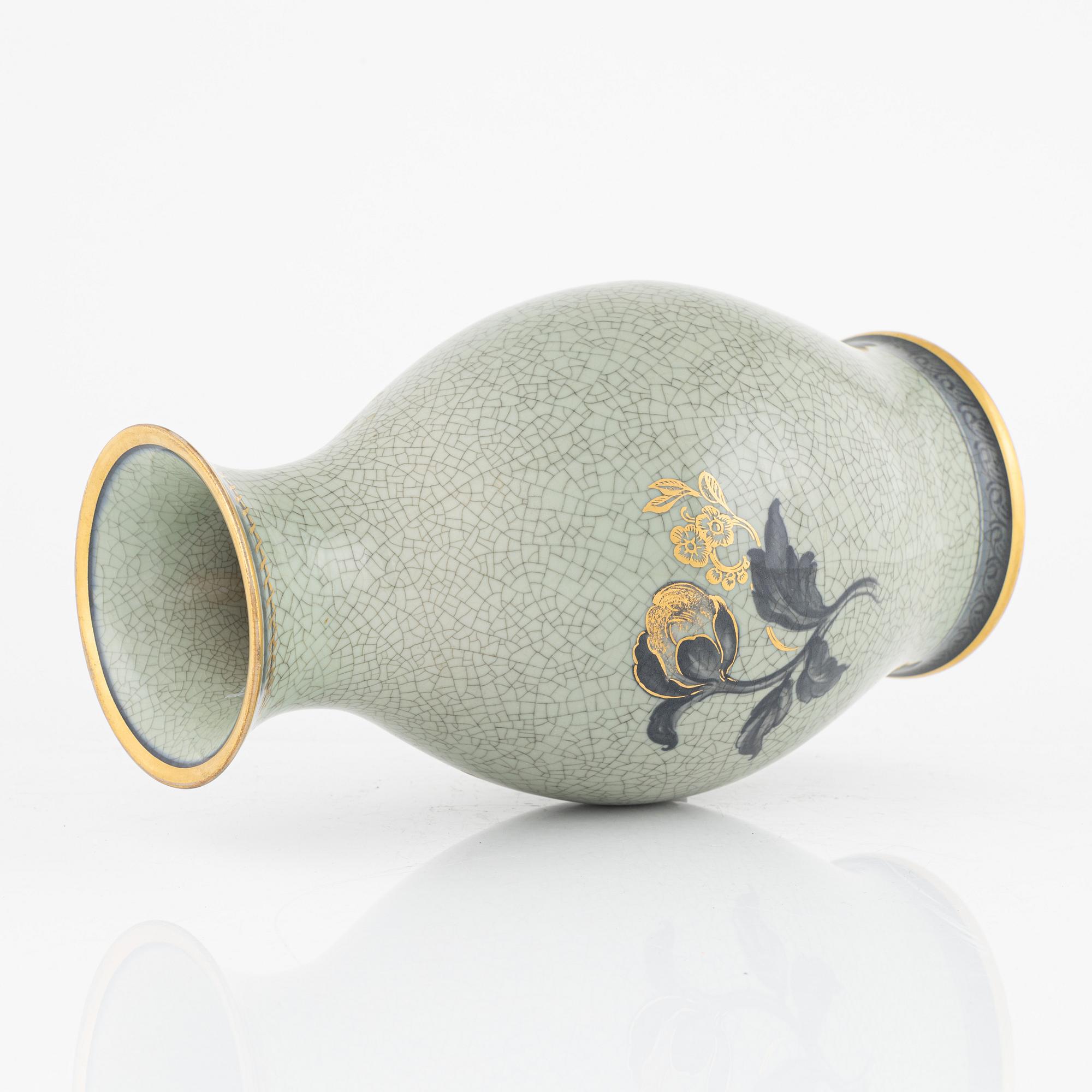 A porcelain vase, Royal Copenhagen, Denmark, 1889-1922.