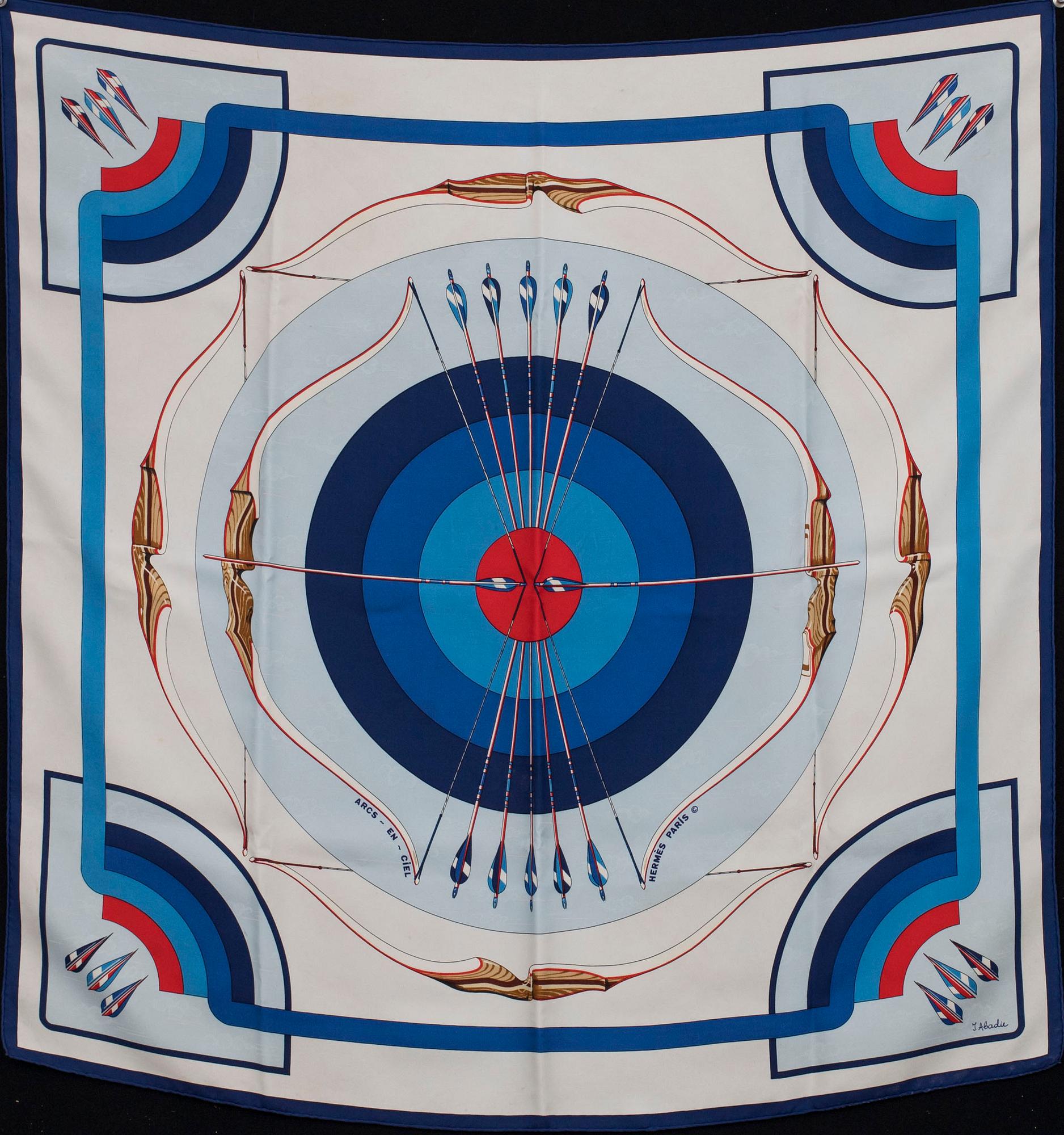 HERMÈS, "Arcs en Ciel", scarf.