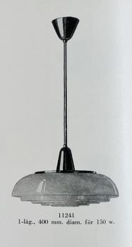Harald Notini, taklampa, modell "11241", Arvid Böhlmarks Lampfabrik, 1940-tal.