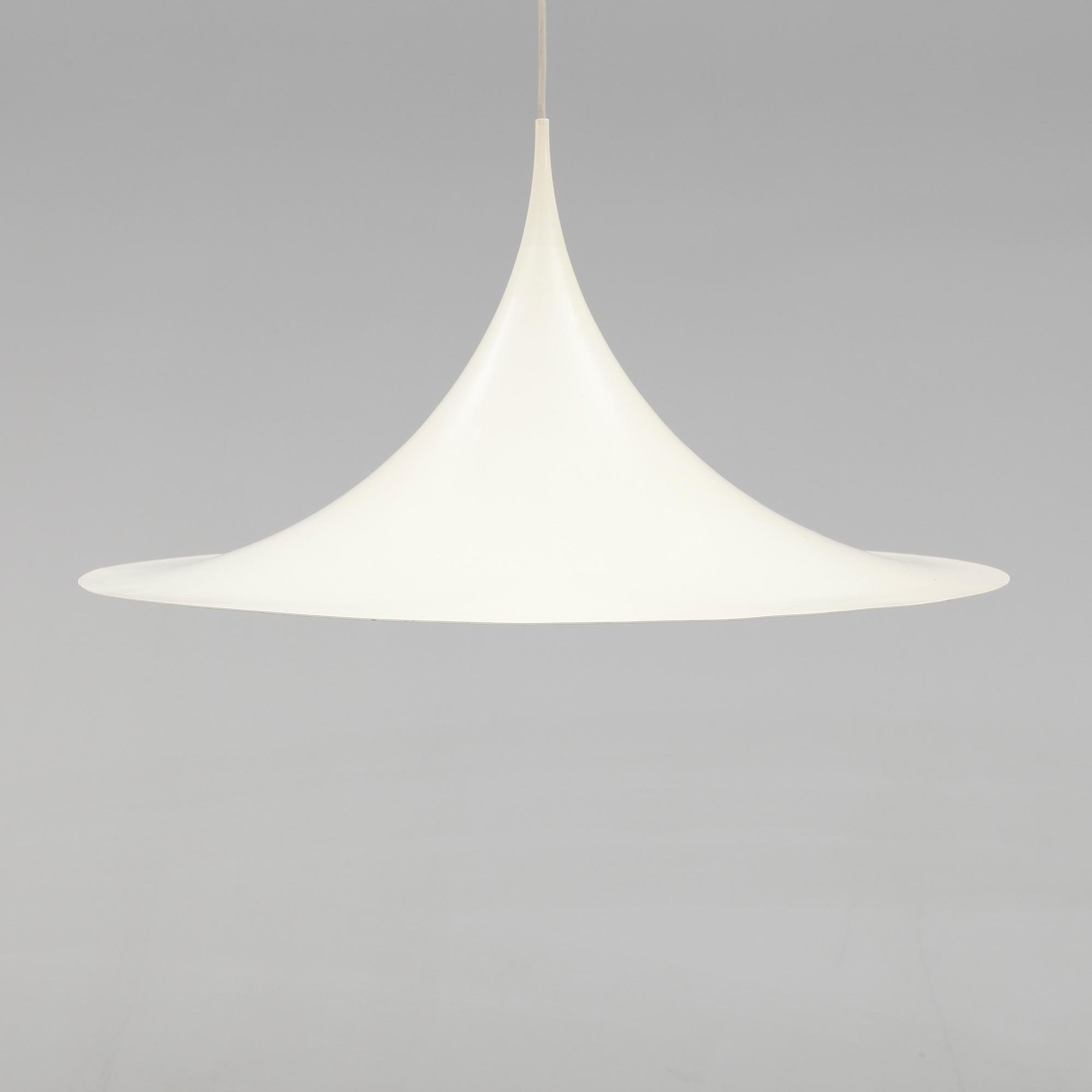 TAKLAMPA, Semipendel, Claus Bonderup, 1900-talets andra hälft. Höjd ca 35 cm.